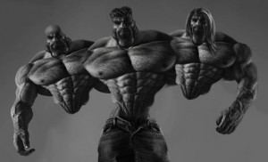 Create meme: Ernest Khalimov gigachad, bodybuilding motivation, Jock