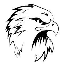 Create meme: eagle head picture to burn, sticker eagle head, hawk stencil