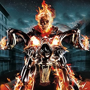 Create meme: OK crator, russian rider online, Ghost rider on motorcycle