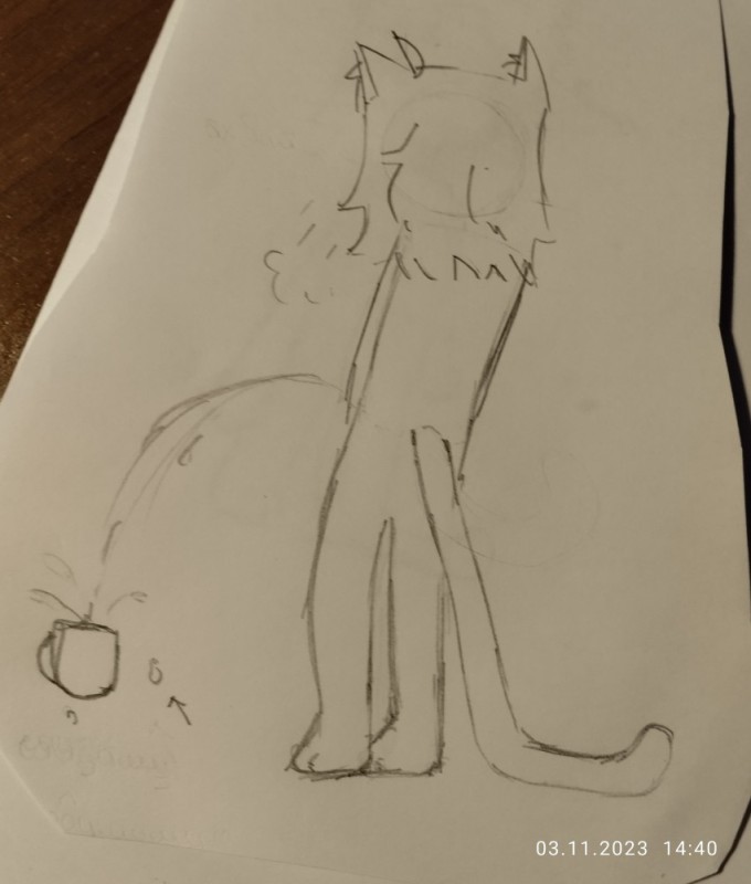 Создать мем: кот рисунок, коты воители карандашом, рисунки