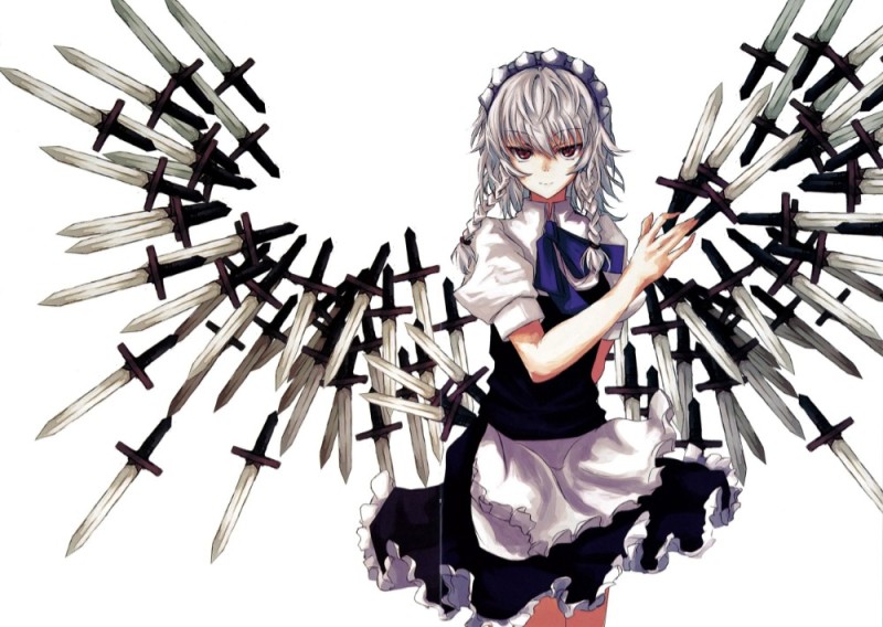 Create meme: sakuya izayoi, touhou sakuya, sakuya