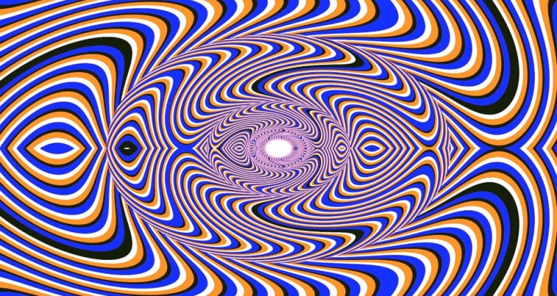 Create meme: the illusion of movement, hypnotic gaze, optical illusions of motion