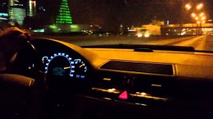 Create meme: night drive, BMW night, driving a car at night