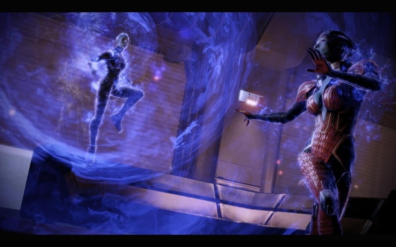 Create meme: mass effect 2 biotic, mass effect 2 samara and morint, morint mass effect