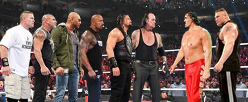 Create meme: The undertaker and John Cena, Roman Raines , dalip singh