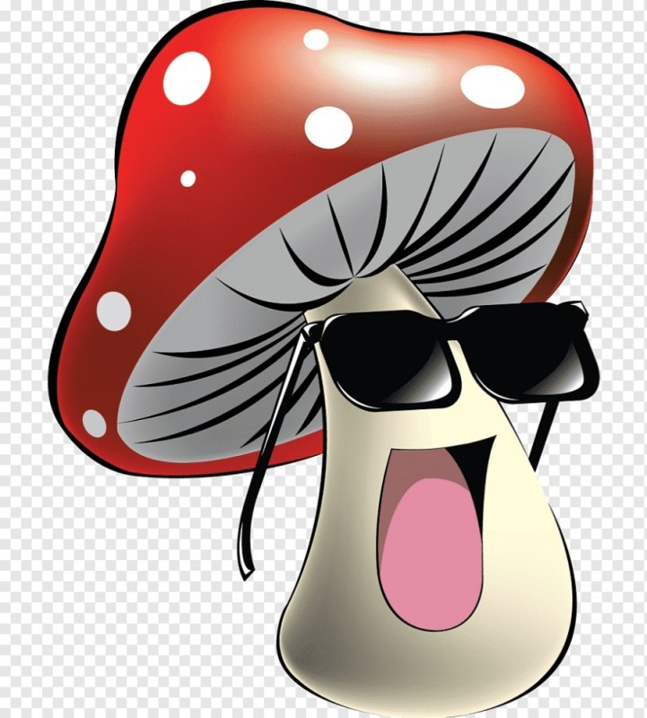 Создать мем: смайлик мухомор, мультяшный гриб, веселый гриб