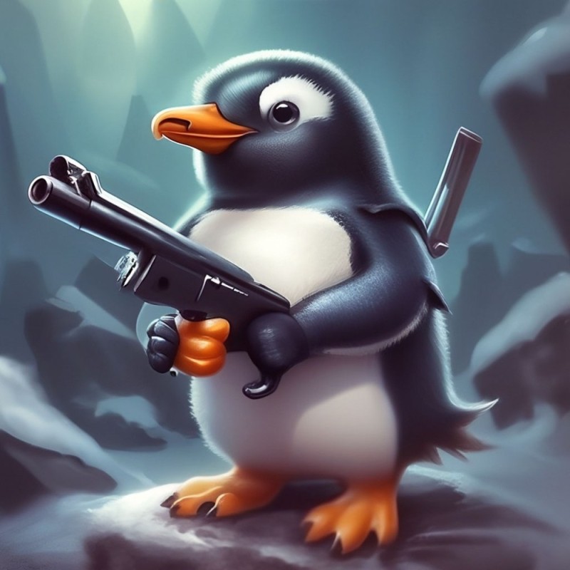 Создать мем: злой пингвин, веселый пингвин, рядовой пингвин