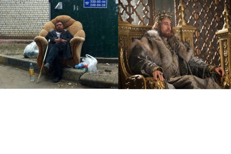 Create meme: homeless , a homeless man in a chair, Maleficent and Stefan