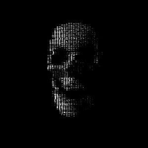 Создать мем: темное изображение, хакерский череп, dedsec череп